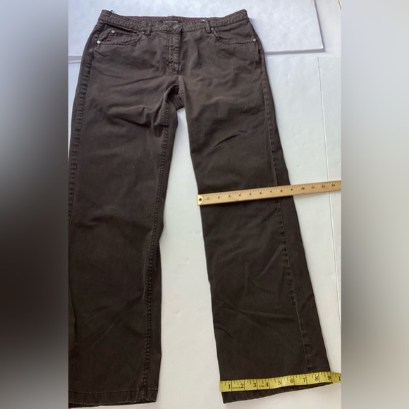 Luisa Cerano Women's soft brown bootcut jeans size 12 - Picture 5 of 11